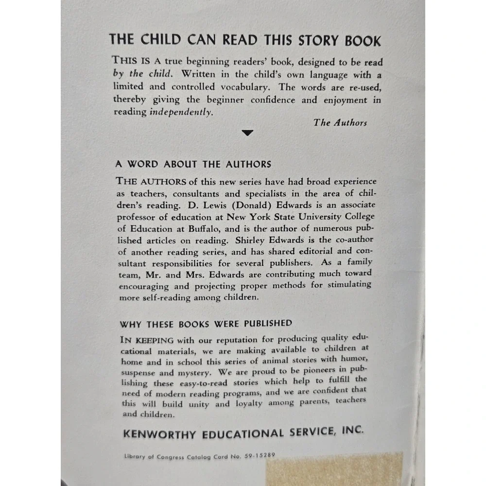 Vintage RARE 1959 Book WHAT FOX DID NOT KNOW‎ Children's Paperback Kenworthy